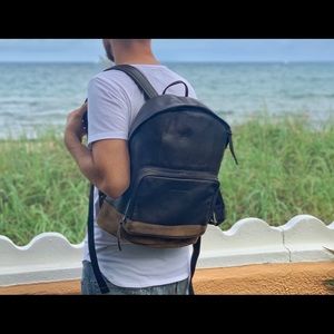 Leather with Suede Bottom James Campbell Backpack